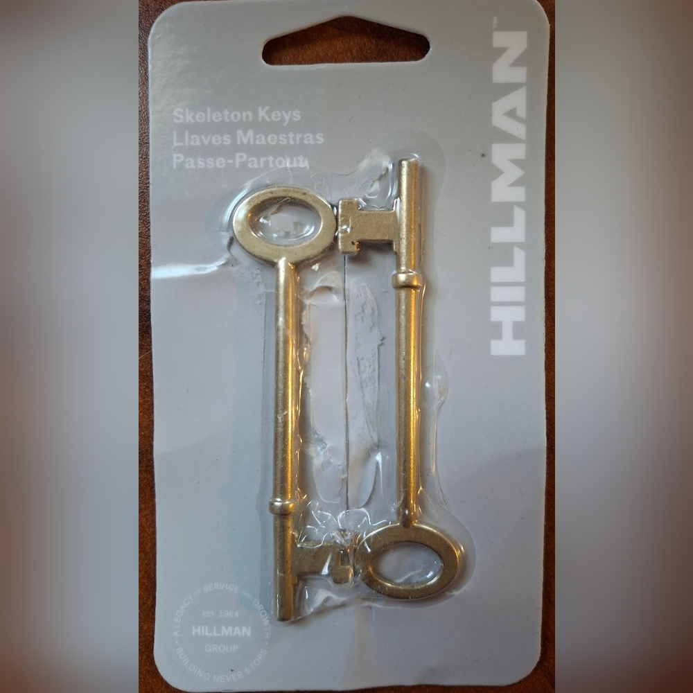 Hillman 701281 Slot/Without Slot Single Sided Domestic Skeleton Key